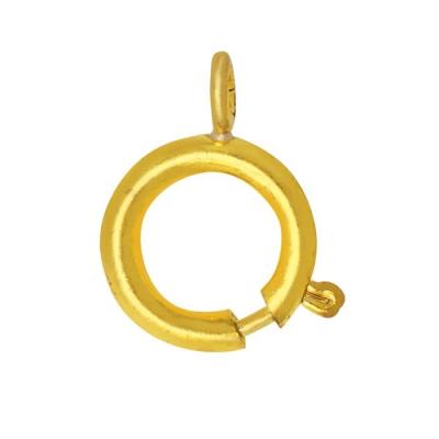 China Wholesale brass jewelry necklace clasp, spring ring clasp for sale