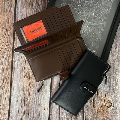 China Wholesale Custom 2021 Clip Wallet High Quality 2021 Long Card Men PU Leather Wallets Man for sale