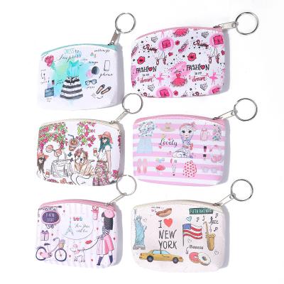 China Waterproof popular animal soft square silicone zipper kawaii kawaii grill wristband wallet zero wallet. for sale