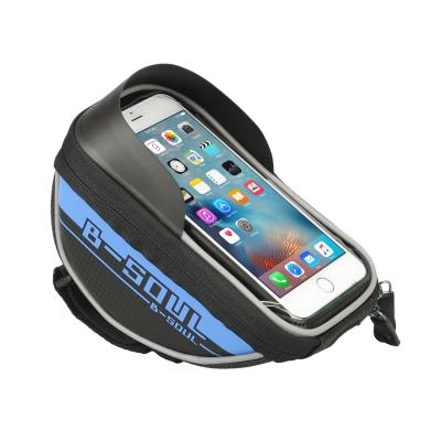 China High Quality Waterproof Phone Mount Bike Phone Front Frame Bag Bicycle Bag Top Tube Bag for sale