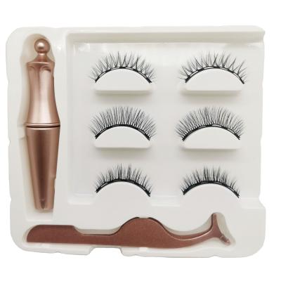 China Daily Beauty Makeup 3d Nude Makeup Magnet False Eyelashes for sale