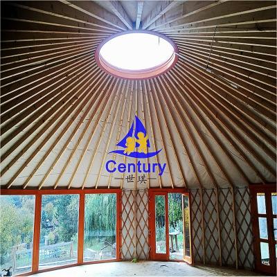 China Beautiful Durable Luxury Mongolian Yurt Tent with Good Price for sale