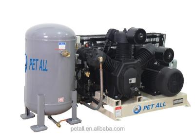 China 15KW 30bar Lubricated High Pressure Air Compressor For PET Machine for sale