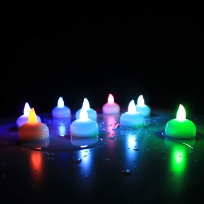 China China Manufacturer Wholesale Flameless Battery Operated Candle Waterproof Flicker Led Floating Candle for sale