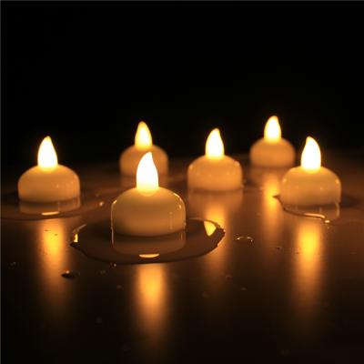 China Flameless Professional Made Widely Use Home Decoration Bright White Led Candle Floating In Water for sale