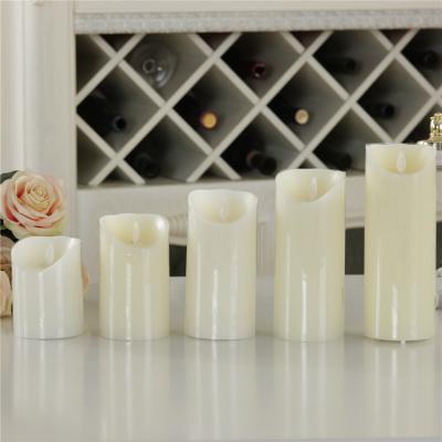 China Factory Direct Selling Flameless Single Color Wave Plastic Swing Led Candles Lantern for sale