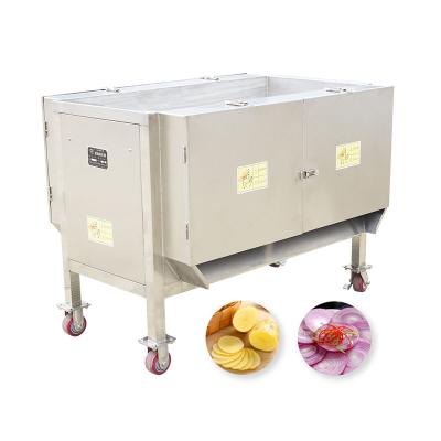 中国 Automatic Steel Fruit Slicing Machine Suitable For Fruit Processing Plant 販売のため