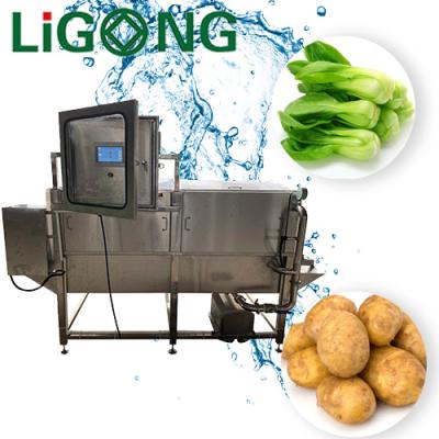 China Industrial Vegetable Box type Vegetable tomato Potato Spray Washing green leafy vegetable box spray cleaning Machine en venta