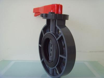 China Pneumatic actuated plastic butterfly valve for sale