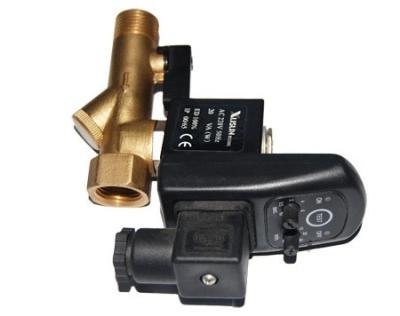 China 1/2 Inch Air Compressor Electric Auto Drain Valve with Timer 2 Position 2 Way 220V for sale