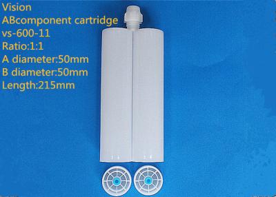 China AB Glue 600ml 1:1 Two Component Epoxy Cartridge Dual Cartridge AB Glue Cartridge for sale