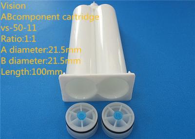 China versus-50-11 1:1 twee dubbele epoxy plastic ab de patroonlengte 21.5mm van de componenten epoxypatroon ab Te koop