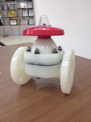 China PTFE/CPVC diaphragm valve for acid resist pipe line for sale