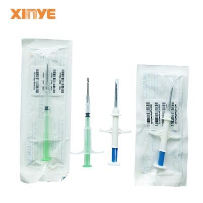 China Waterproof / Weatherproof 134.2mhz RFID glass tag iso11784 FDX-B rfid microchip transponder animal tag chip syringe for ID animal tracking management for sale