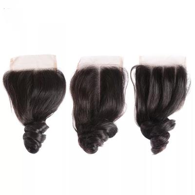 China Swiss Lace Loose Wave 4*4 Closure 5*5 6*6 Many Size Hair for sale