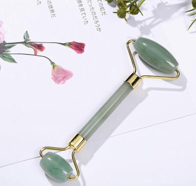 China Skin Tightening Massager Roller Silent Christmas Gift Vibrating Roller Jade Roller Rose Quartz Facial for sale