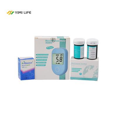 China Medical Grade Tooth Glucose Monitoring Device Plastic Professional Blue Glucometer On Call Plus for sale