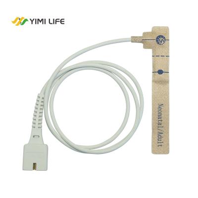 China PVC / medaplast medical material approved cheap spo2 sensor 6 pin spo2 disposable sensor 9pin for sale