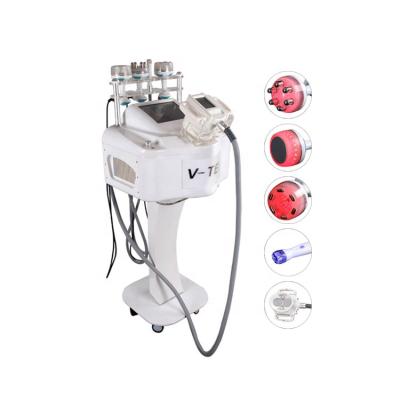 China Portable Weight Loss Veils Form Equipment 5 In 1 Tall Roller Vacuum RF Weight Loss Machine Automatic Cavitation Body Slim Machine for sale