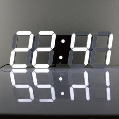 China Calendars Wholesale Blue Tooth 3D APP Control Designer Home Decor Table Clocks Wake Up LED Digital Alarm Clock for sale