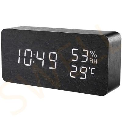 China Files Modern Decoration USB Charger LED Temperature Display Digital Alarm Desk Alarm Clock For Birthday Gift for sale