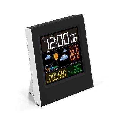 China Classes New Color Screen Auto Thermometer Wireless Weather Station With Outdoor Sensor for sale