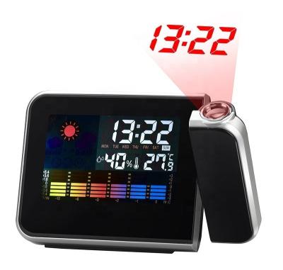 China Small Calendars Automatic Color Screen Digital Projection Smart Wireless Weather Station for sale