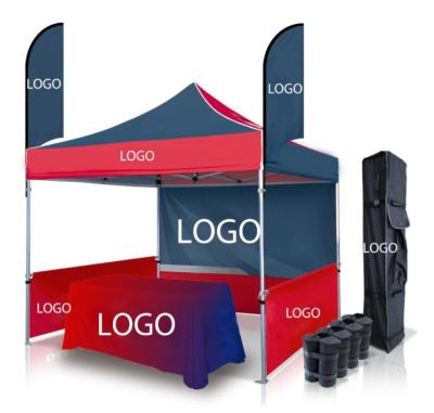 China Commercial trade show custom logo printing pop up pop up exhibition manufacturer-supplier advertising tent with cheap price for sale