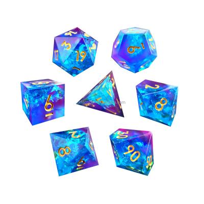 China Purple Blue Edge DND Die Cut Handmade Purple Blue Die Cuts for DnD D&D Dungeons and Dragons RPG Dies for sale