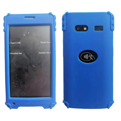 China SDK for Sunmi P2 mini mobile pos machine silicone case cover skin with screen protector for sale