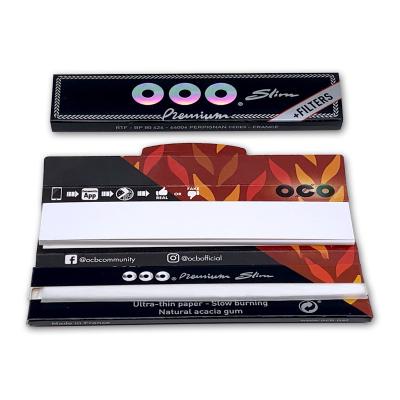 China Premium Eco - Friendly Papers And Tips Thin Roll Custom Bottom Rolling Paper for sale