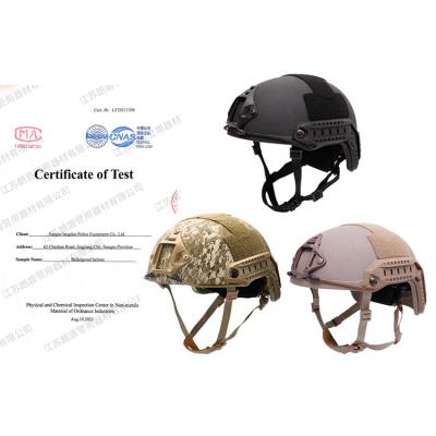 China Police Army PE NIJ IIIA Aramid Helmet Bullet Proof Fast Ballistic Bullet Proof Tactical Helmet for sale