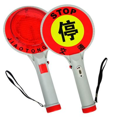 China With Roap Parking Board Battery Safety Signal Road Traffic Stop Signs LED Handheld Parking Signs for sale