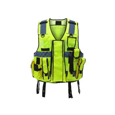 China Traffic Safety Workplace Safety Hot Sale High Visibility Vest Reflecting And Policing Resuce Or Construction Use Reflective Vest for sale