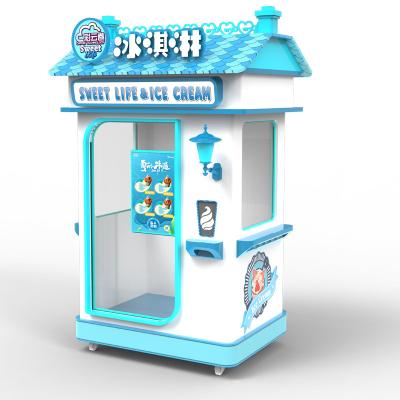 China Hotel Subway Station Shopping Mall Factory wholesale robot vending machine Custom Fully Automatic Smart Cup Soft Ice Cream Vending Machine for Business for sale