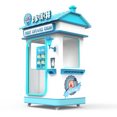 China Wholesale Direct Soft Coin Operated Vending Machine Vending Machine Self Supply Self Supply Vending Machine Commercial Mall Subway Station Shopping Mall Factory Outdoor Ice Cream Machine for sale