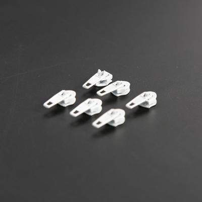 China Nickel Free Metal Zipper Head 3# Pin Lock Nylon Zipper Sliders For Long Nylon Zipper Chain for sale