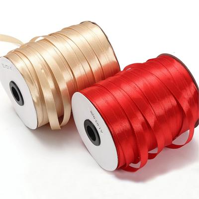 China 1cm Viable Gifts Bands And Webbing Satin Ribbons Polyester Satin Ribbon Wholesale Custom for sale