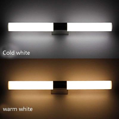 China Contemporary warm white led clear acrylic mirror lamp bathroom wall lamp led stainless steel mirror lamp clear color wall fitting for sale