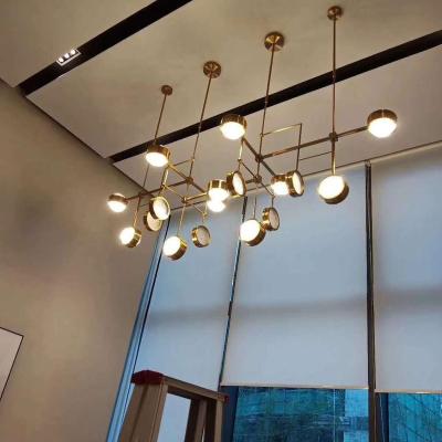 China Custom Project Modern Decorative Lamp Light Hotel Hanging Chandelier Pendant Nordic European Style for sale