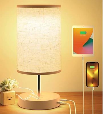 China Hot Sale Farmhouse LED Table Lamp Reading Iron Light Farmhouse Table Light Desk Vintage Style USB Charging Industrial for sale