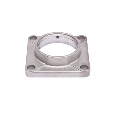 China Best Selling Products High Temperature Anti-Corrosion Stainless Steel Square Outer Spherical Bearing With Seat for sale