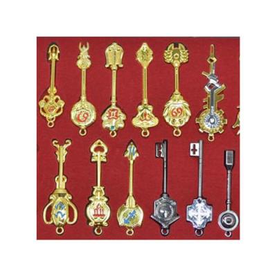 China New Style Drawing 2021 Cartoon Anime Fairy Tail Device Wholesale Key Chain Set 22 Keys 25 Pieces Set Fairy Tail Keychains for sale