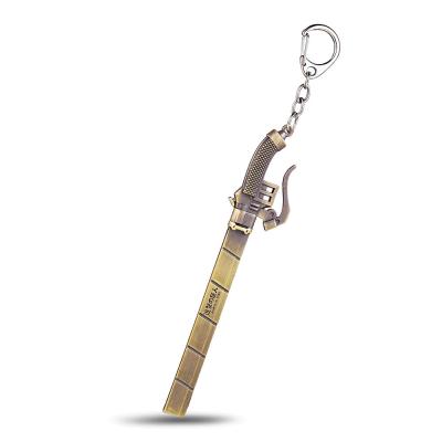 China Japanese Body Logo Pen Knife Pendant Keys Anime Investigation Attack on Titan Zinc Alloy Jewelry Key Chain for Women Men for sale