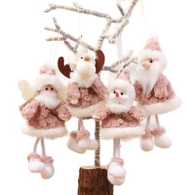 China Wholesale Elks Angel Doll Christmas Tree Pendant Mini Doll Creative Christmas Decoration Old Man Snowman Christmas Ornament Pendant for sale