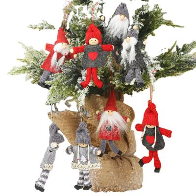 China New Product Hot Selling Santa Claus Boy Doll Ornament Christmas Small Decoration Christmas Tree Pendant Ornaments for sale