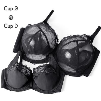 China New Design Women Manufacturer Full Cover Sexy QUICK DRY Underwire Lace Transparent Lingerie Plus Big Size Woman Bra for sale