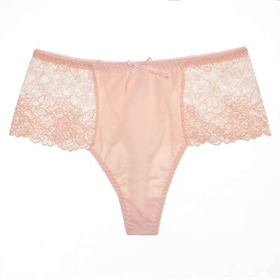 China Breathable Wholesale Ladies Seamless Sexy Lace G Strings Panties Plus Size Thong Underwear for sale