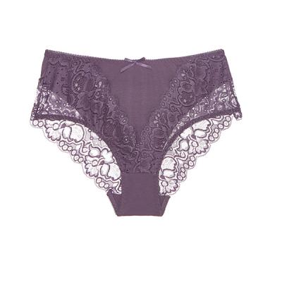 China BEIZHI Breathable Plus Size Cotton Lace Panties Cotton Shorts Cotton Lace Briefs for sale