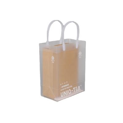 China Recyclable Custom Printed Plastic PVC Bags Transparent Bag PVC Gift Bag for sale